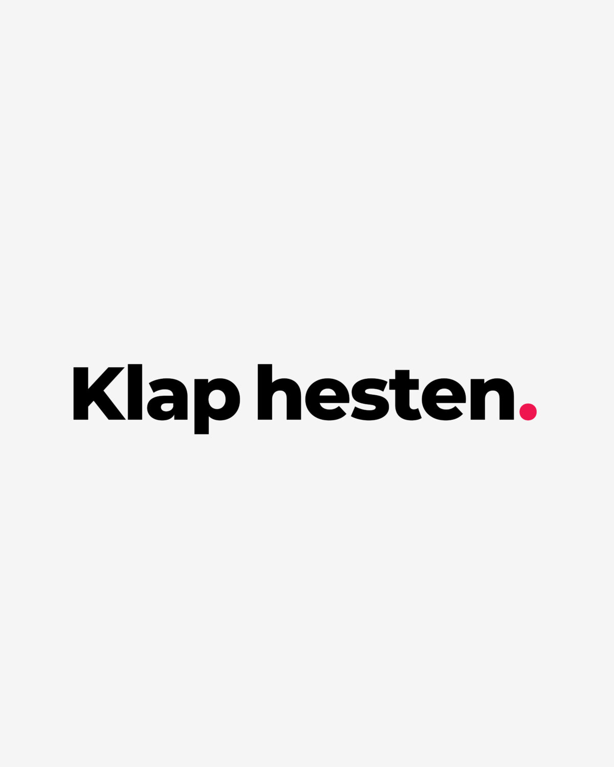 Klap hesten