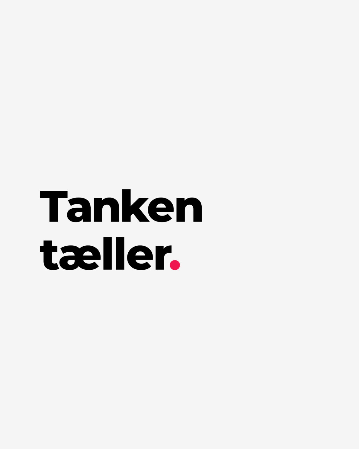 Tanken tæller