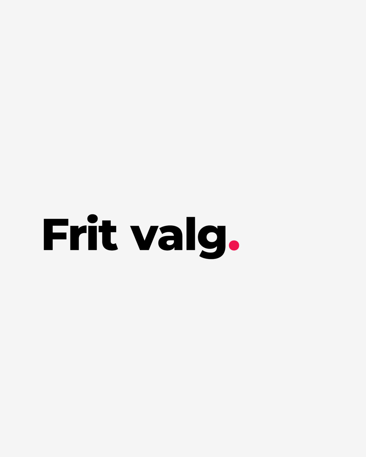 Frit valg